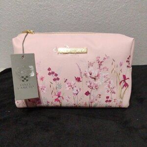 Vince Camuto Pink Floral Women's Cosmetic Pouch Bag NWT